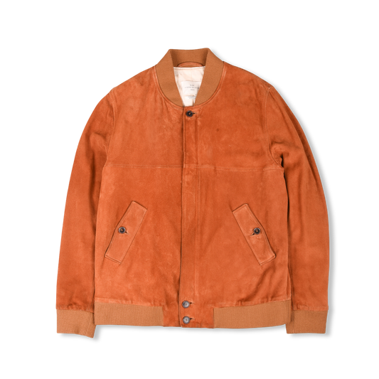 A Kind of Guise Calf Skin Suede Bomber