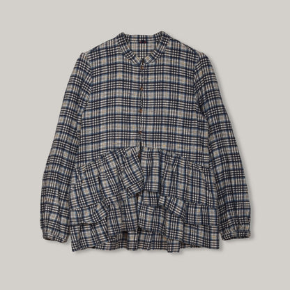 45RPM CHECK BLOUSE TOP