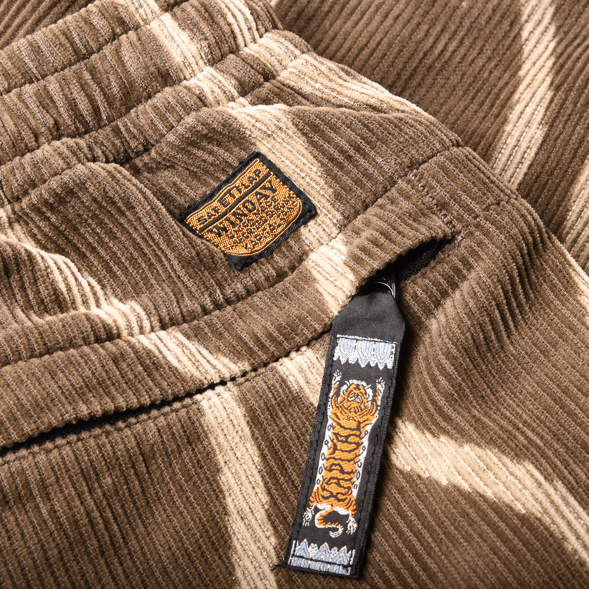 Kapital 8W Corduroy "Drunk Stripe" Easy Pants