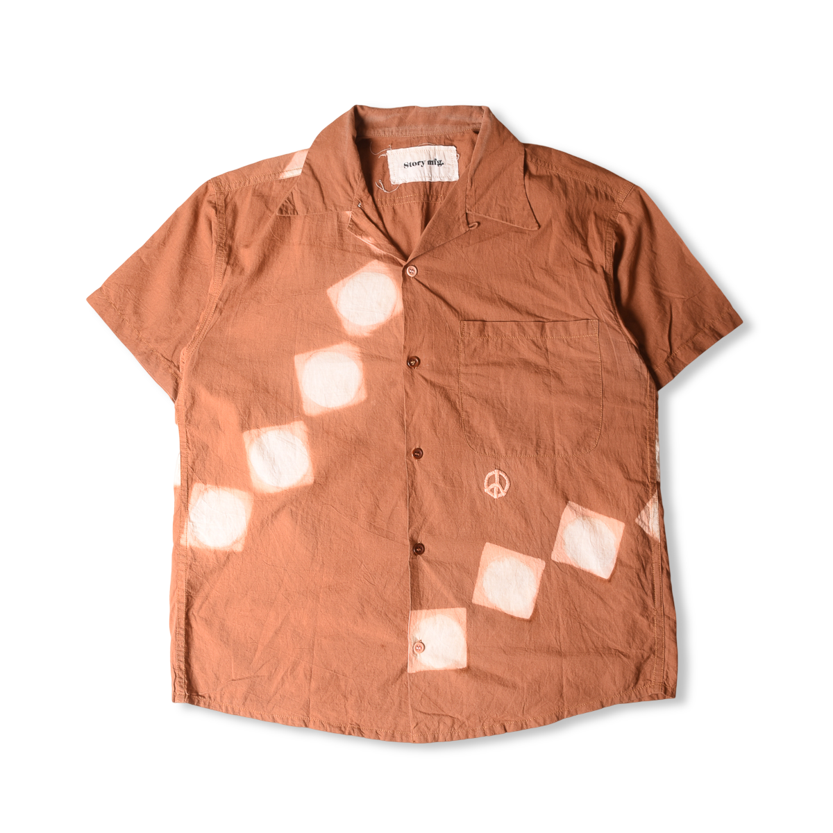 Story Mfg. “Lunar Clamp Dye” Shore Shirt - Indigo