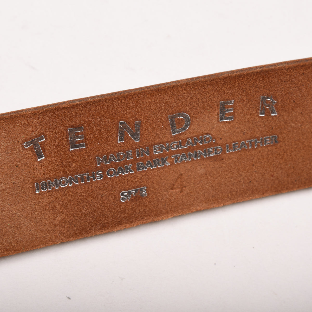 Tender Oak Bark Tanned Belt