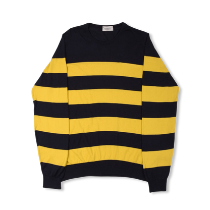 John Smedley Striped Crew Sweater