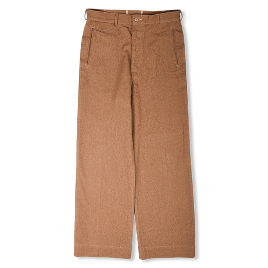 Monitaly Combed Cotton Wide-Leg Trousers