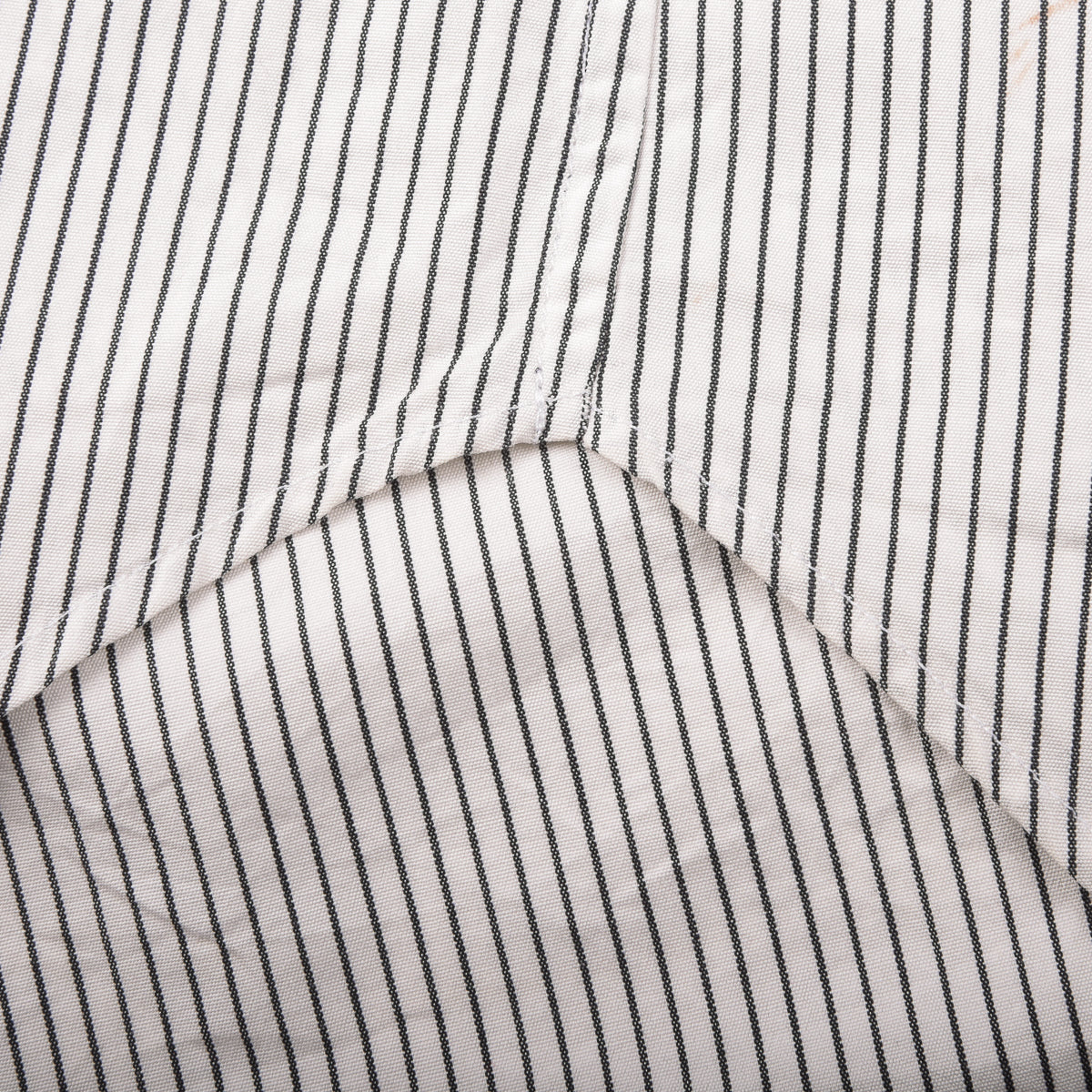 MARGARET HOWELL COTTON/SILK BLACK STRIPE MINIMAL SHIRT