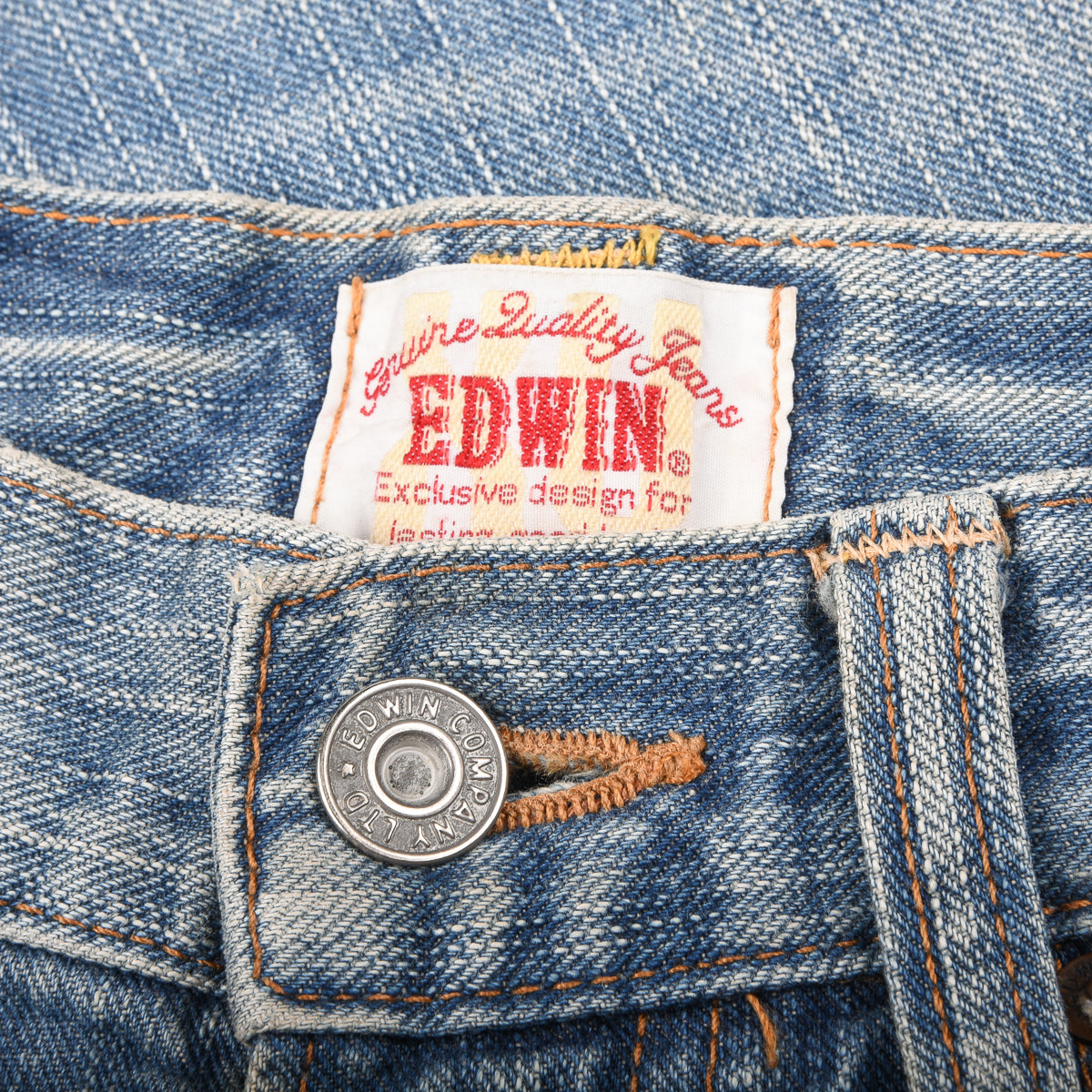 EDWIN PATCHWORK JEANS - FADED BLUE