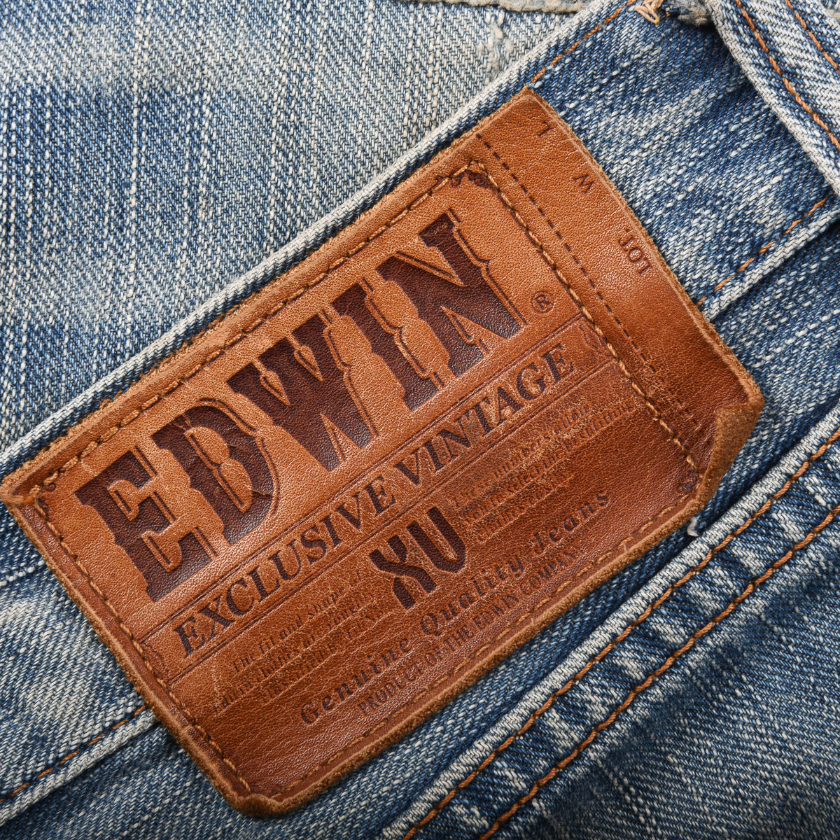 EDWIN PATCHWORK JEANS - FADED BLUE