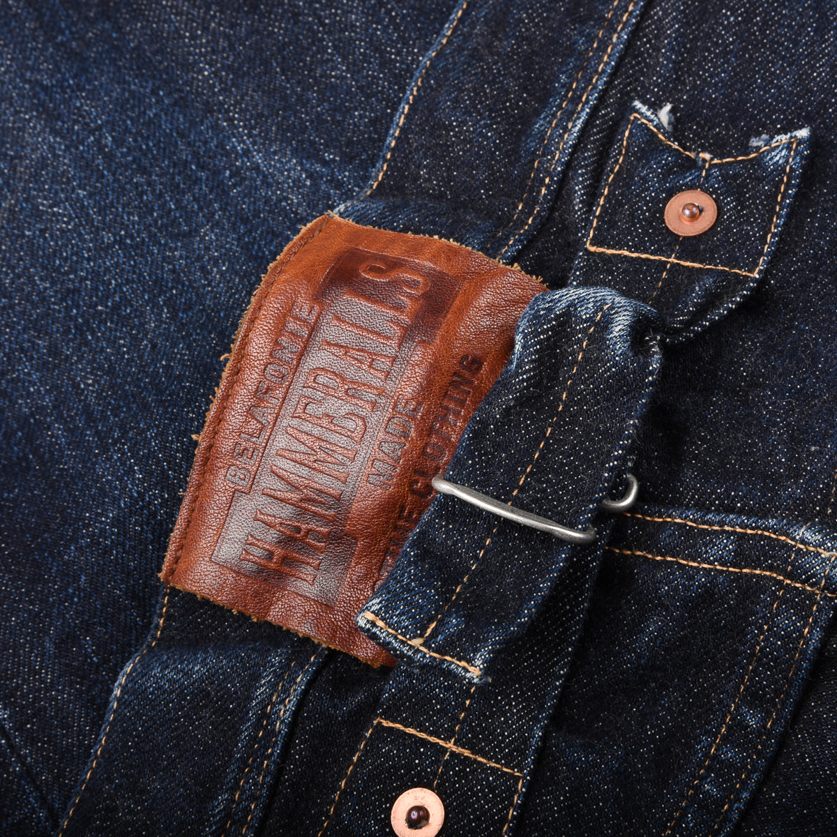 belafonte hammeralls made BELAFONTE RAGTIME BUCKLE BACK JEANS