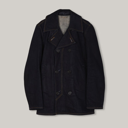 NUDIE JEANS EDWARD ORGANIC DENIM PEA COAT