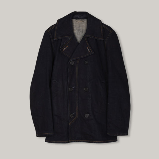 NUDIE JEANS EDWARD ORGANIC DENIM PEA COAT