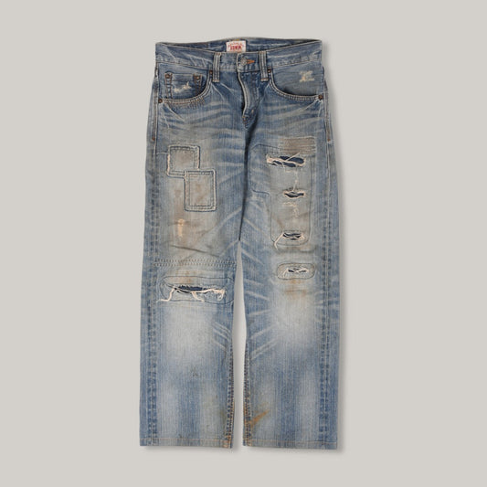 EDWIN PATCHWORK JEANS - FADED BLUE