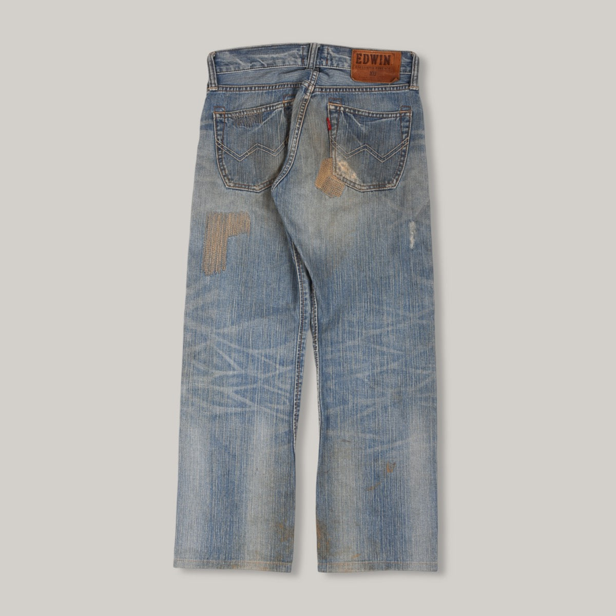 EDWIN PATCHWORK JEANS - FADED BLUE