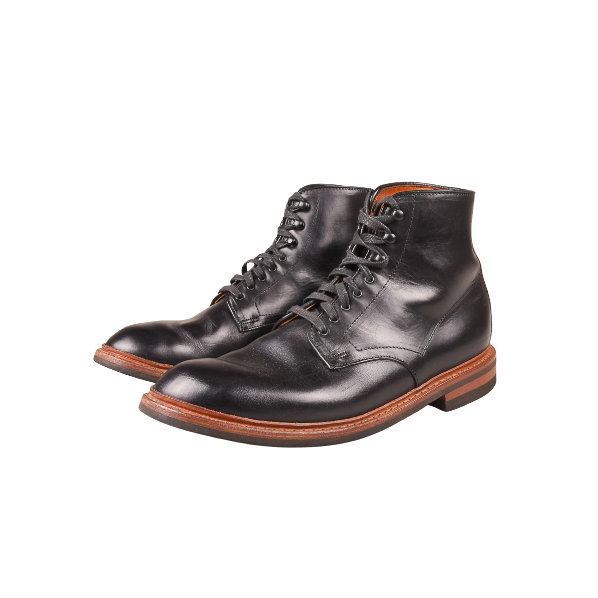 Allen Edmonds Hand Made Higgins Mill Black Leather Boot