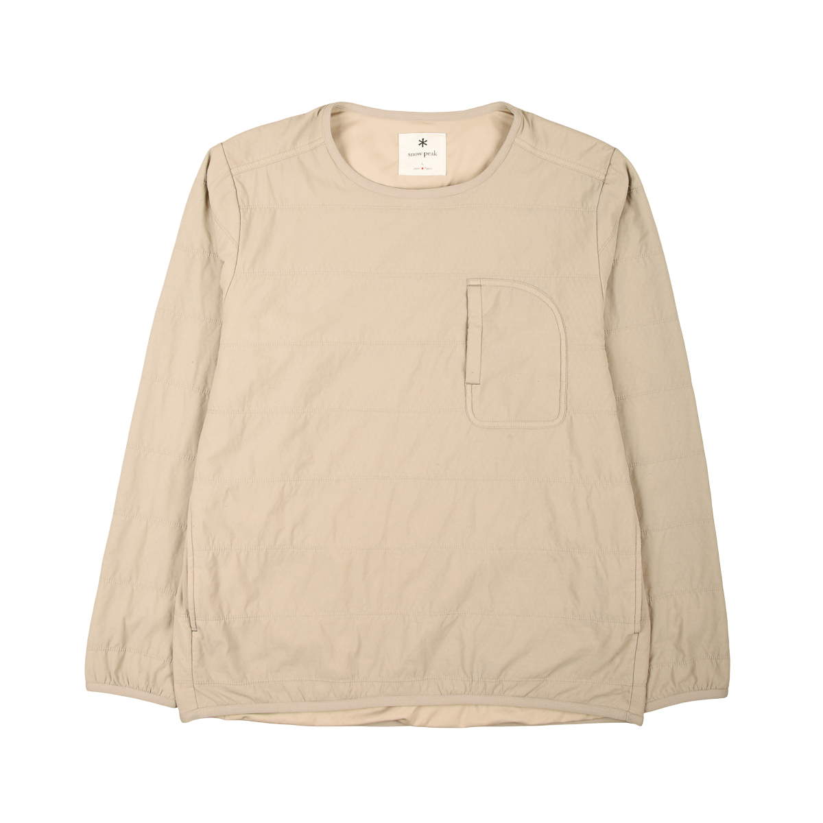 Snow Peak Quilt Thermal Pullover Cool Grey