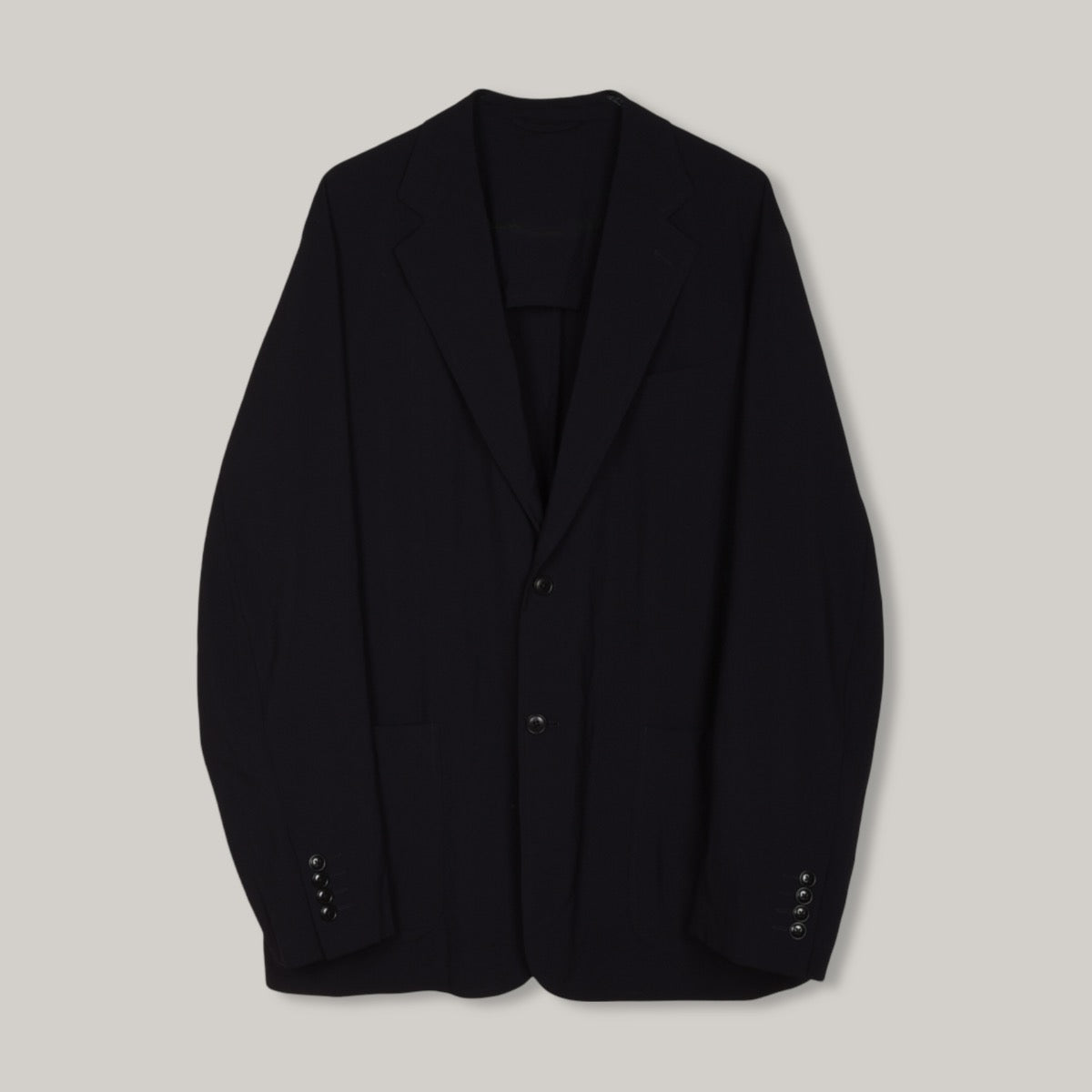 COMOLI 2 BUTTON BLAZER - BLACK