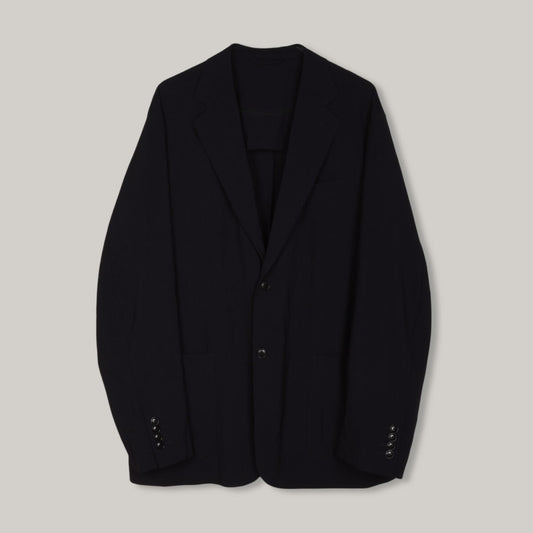 COMOLI 2 BUTTON BLAZER - BLACK