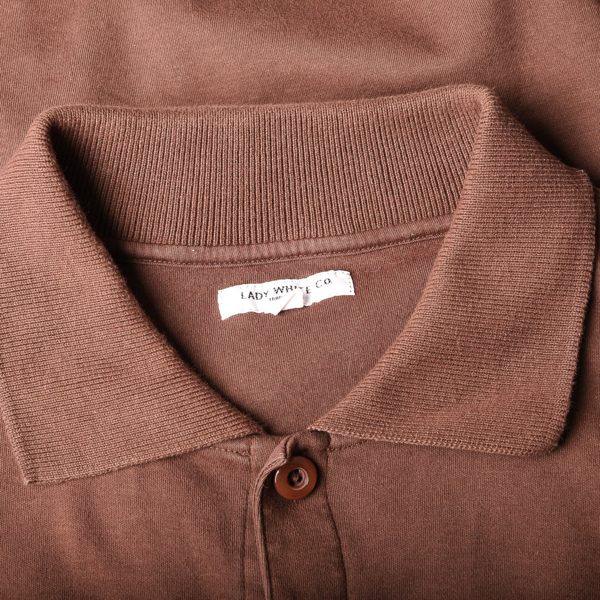 トップス LADY WHITE CO. S/S PLACKET POLO DUST M Lady White Co. S/S Placket Polo Dust - Made in USA | Shirts