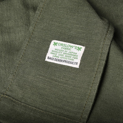 orSlow Reverse Weave Army Fatigue Shirt