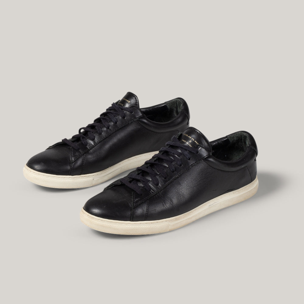 ZESPA ZSP4 SNEAKERS - BLACK LEATHER