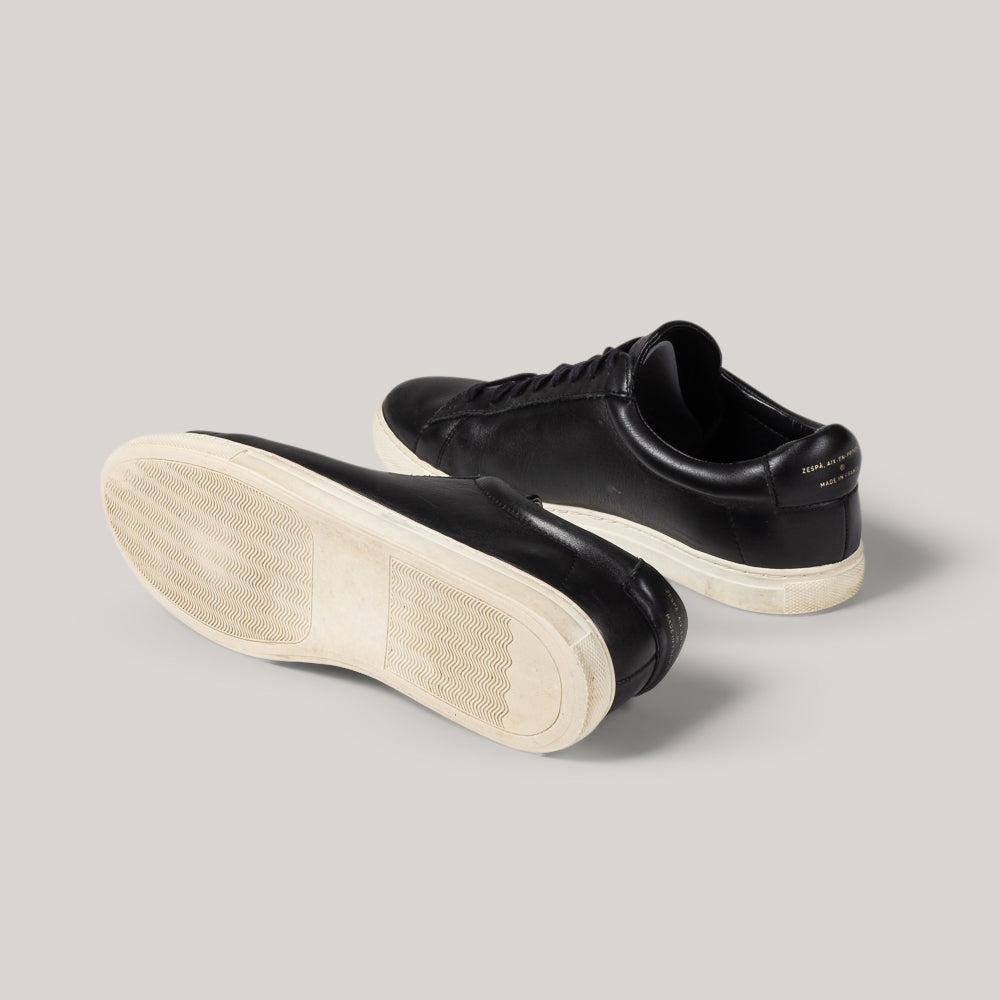 ZESPA ZSP4 SNEAKERS - BLACK LEATHER