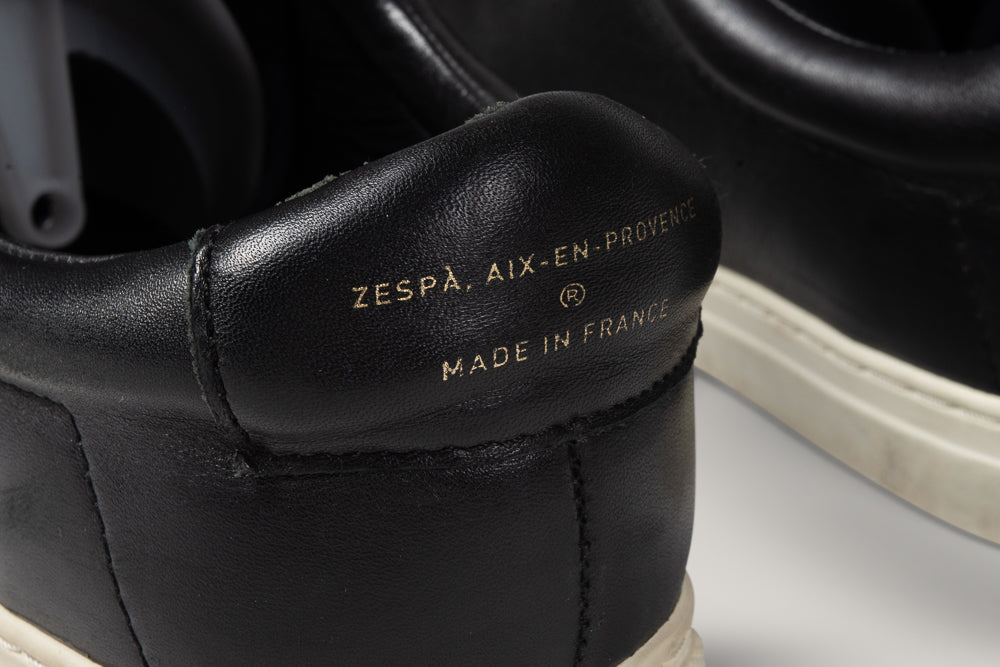 ZESPA ZSP4 SNEAKERS - BLACK LEATHER