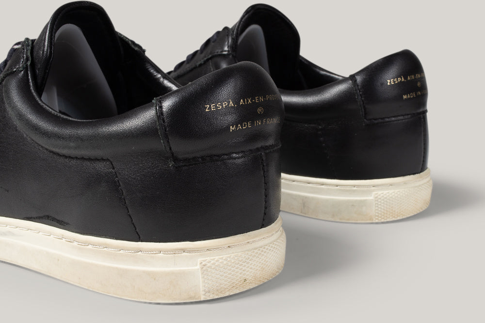 ZESPA ZSP4 SNEAKERS - BLACK LEATHER