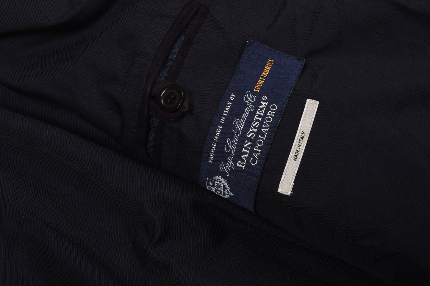 VALSTAR VALSTARINO BOMBER JACKET - NAVY HERRINGBONE