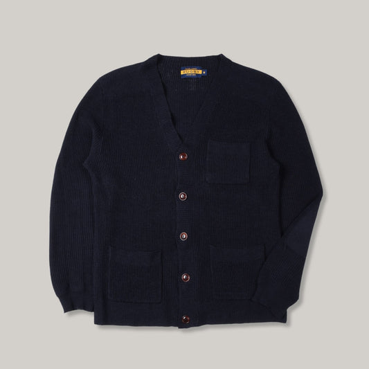 RALPH LAUREN RUGBY CARDIGAN - NAVY