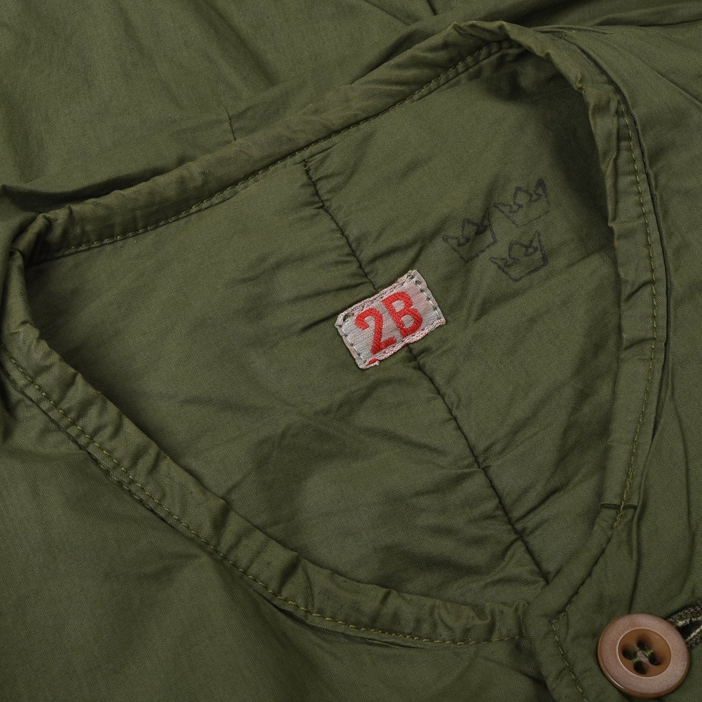 VINTAGE SWEDISH 2B MILITARY LINER - GREEN