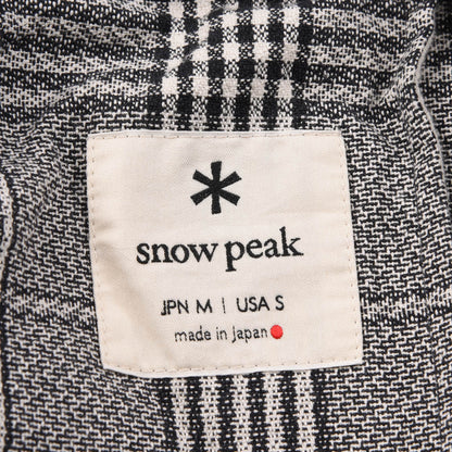 SNOW PEAK GLEN CHECK RELAXED PANTS - BLACK/GREY/WHITE