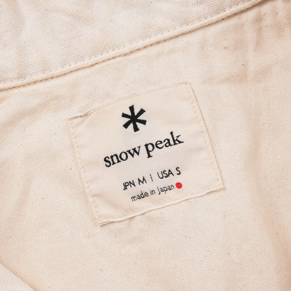 SNOW PEAK CANVAS CHORE COAT - NATURAL