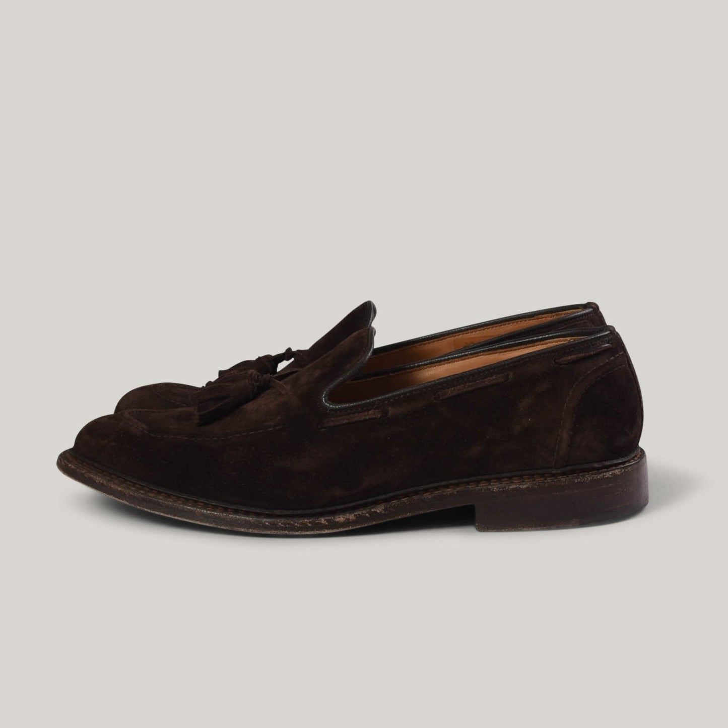 TRICKER'S ELTON TASSEL LOAFER - COFFEE SUEDE