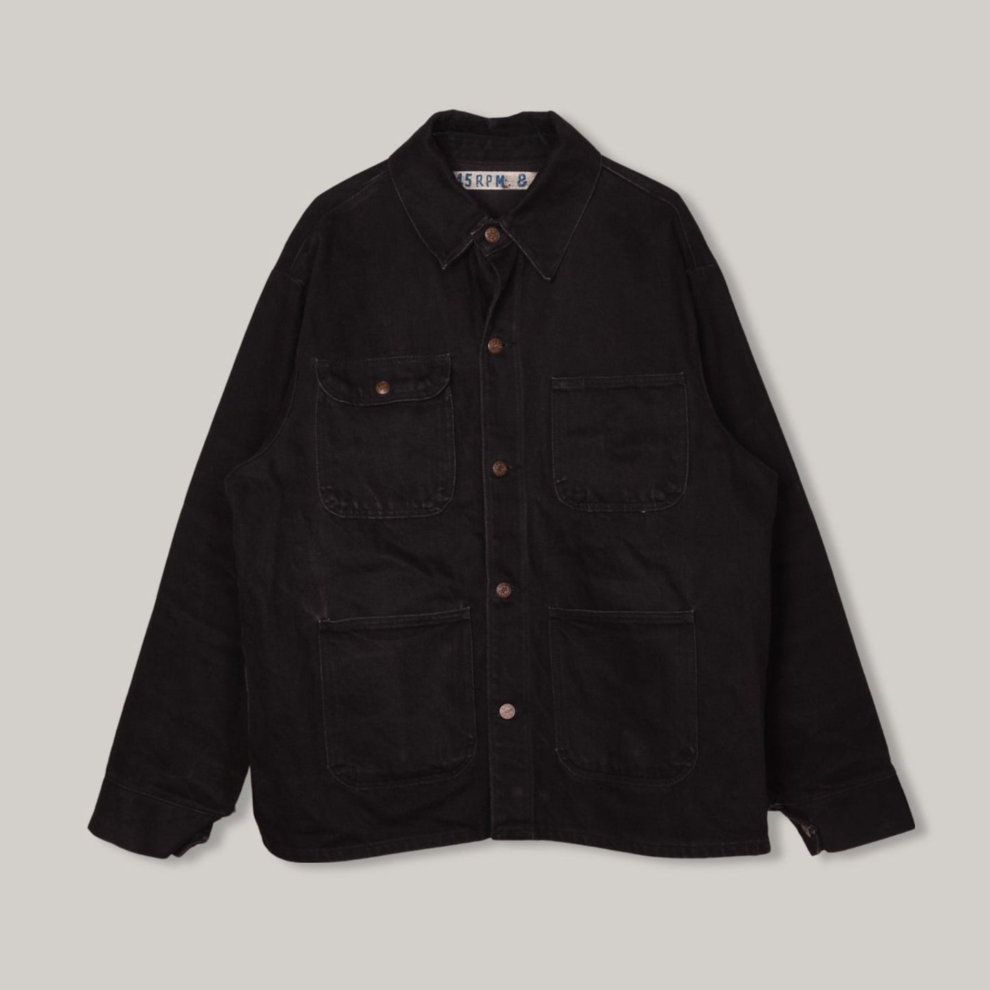 45RPM CHORE JACKET - BLACK