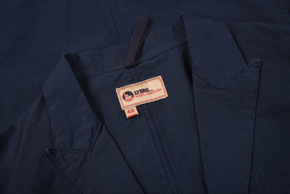 NIGEL CABOURN PEAK LAPEL BLAZER -  NAVY RIPSTOP