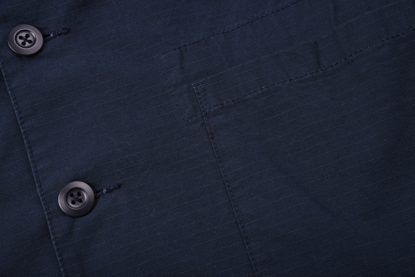 NIGEL CABOURN PEAK LAPEL BLAZER -  NAVY RIPSTOP