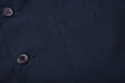 NIGEL CABOURN PEAK LAPEL BLAZER -  NAVY RIPSTOP