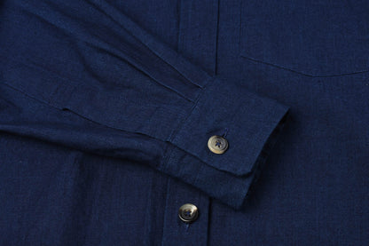 MARGARET HOWELL BASIC SHIRT - INDIGO