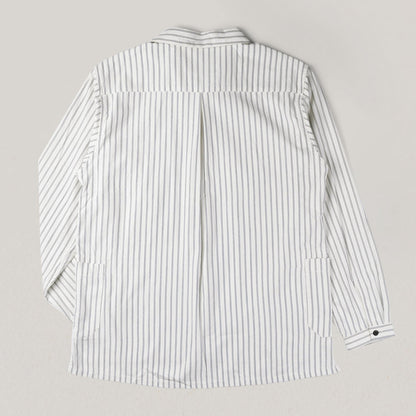 SNOW PEAK TAKIBI SHIRT - ECRU/ NAVY