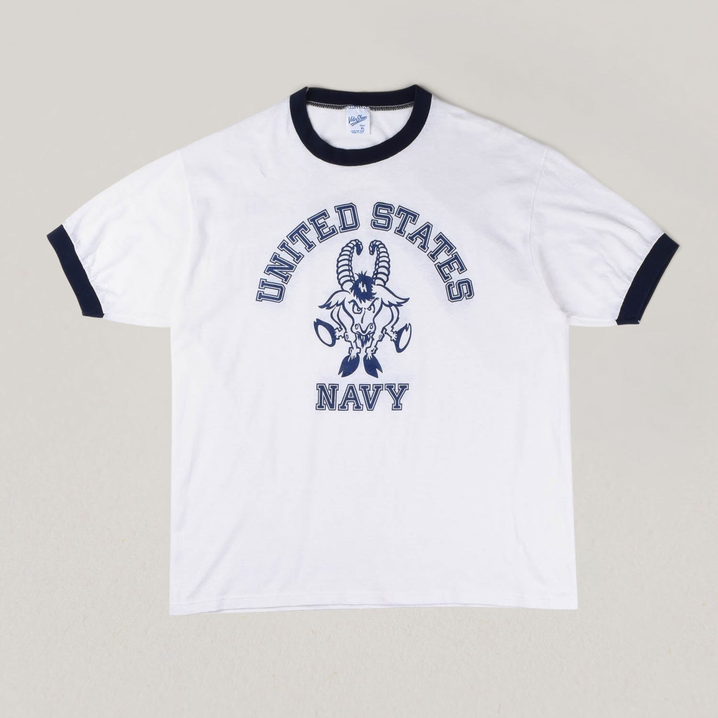 VINTAGE US NAVY TEE - WHITE