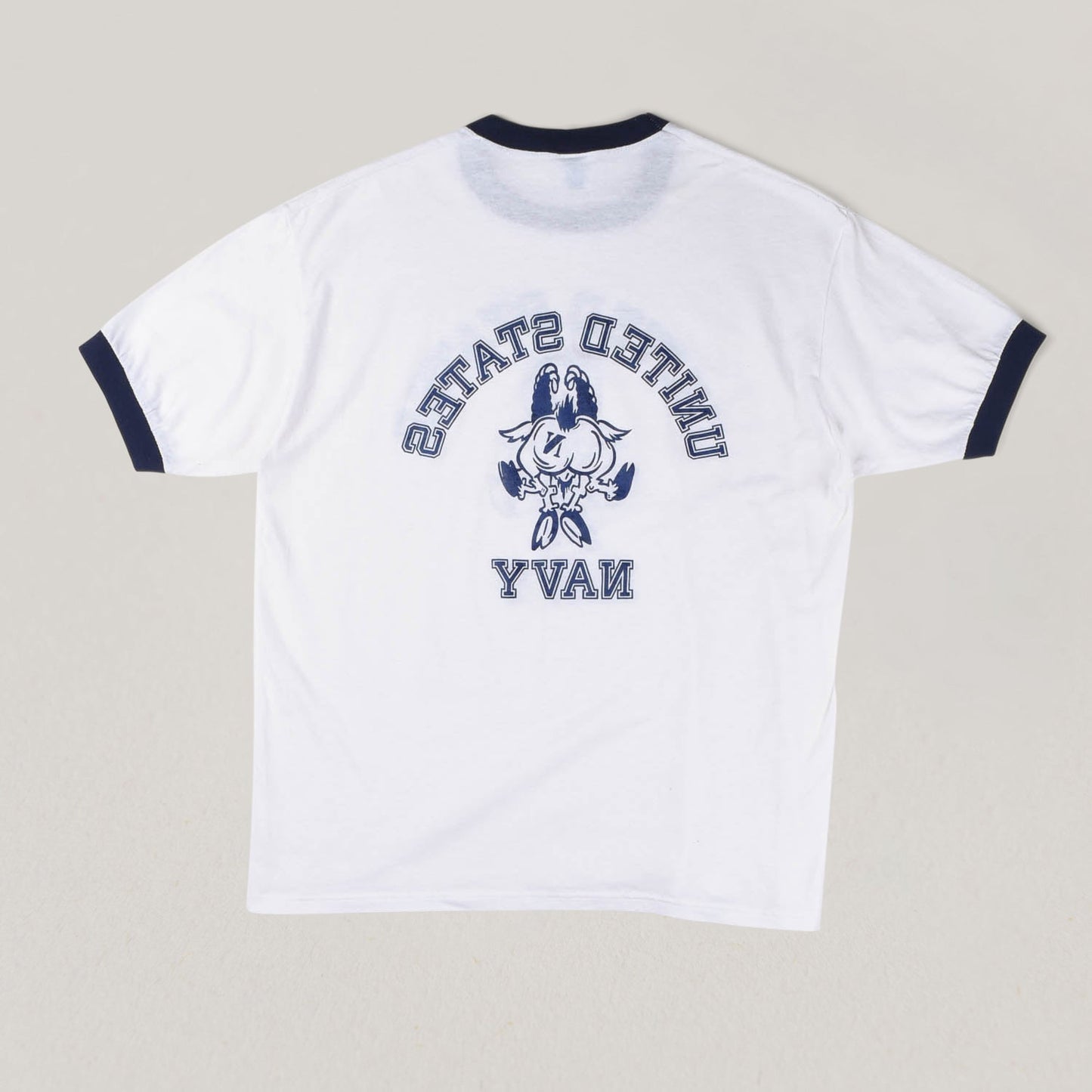 VINTAGE US NAVY TEE - WHITE