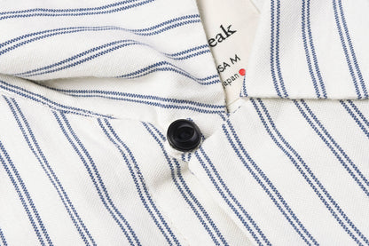 SNOW PEAK TAKIBI SHIRT - ECRU/ NAVY