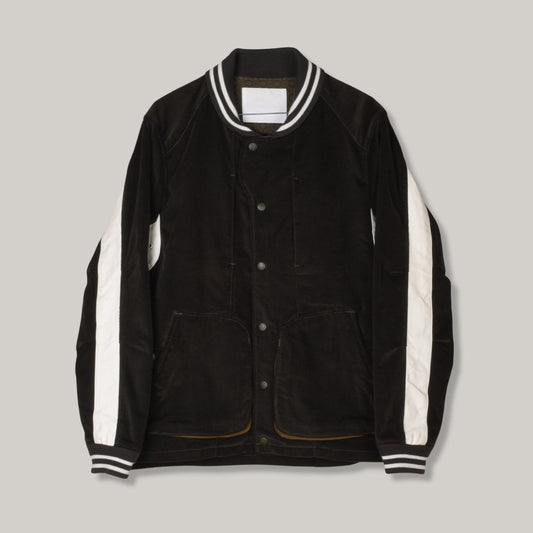 WHITE MOUNTAINEERING CORDUROY VARSITY JACKET - GREEN