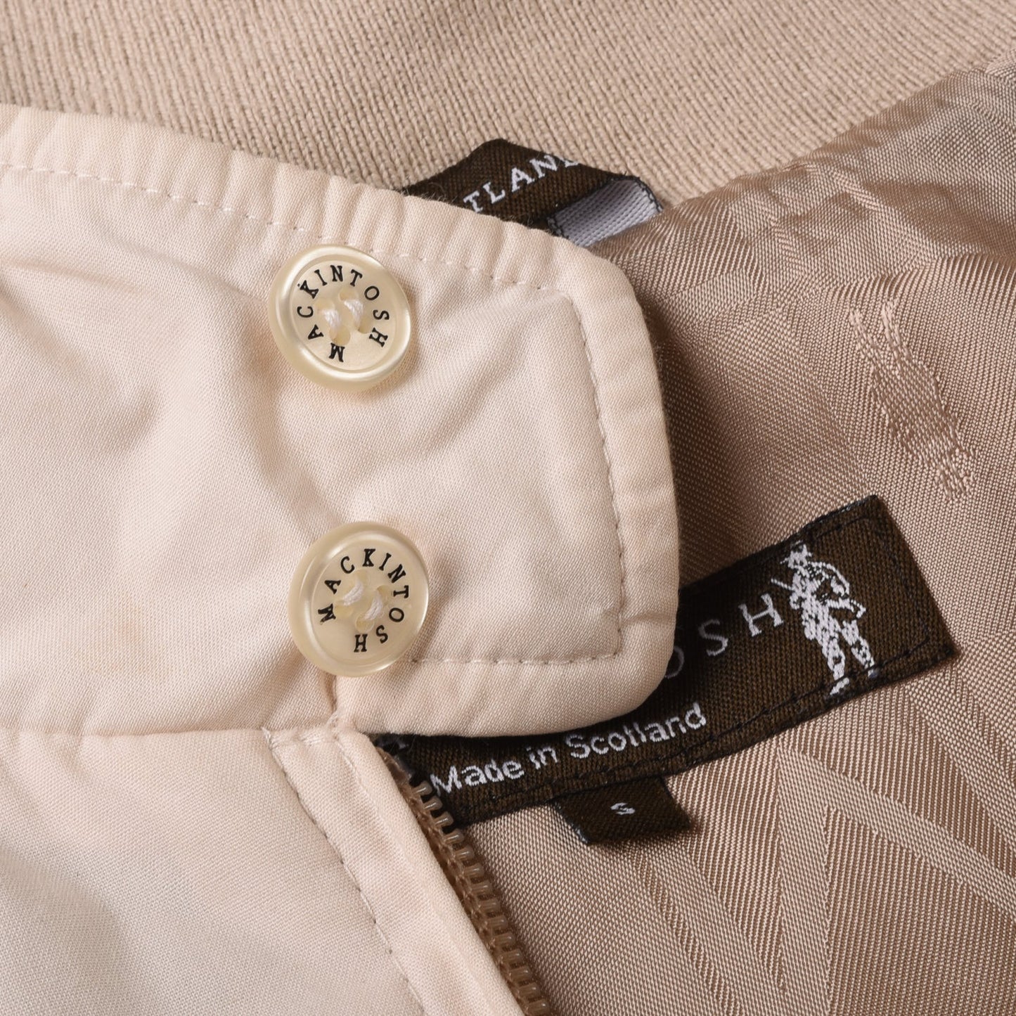 MACKINTOSH HARRINGTON JACKET - CREAM