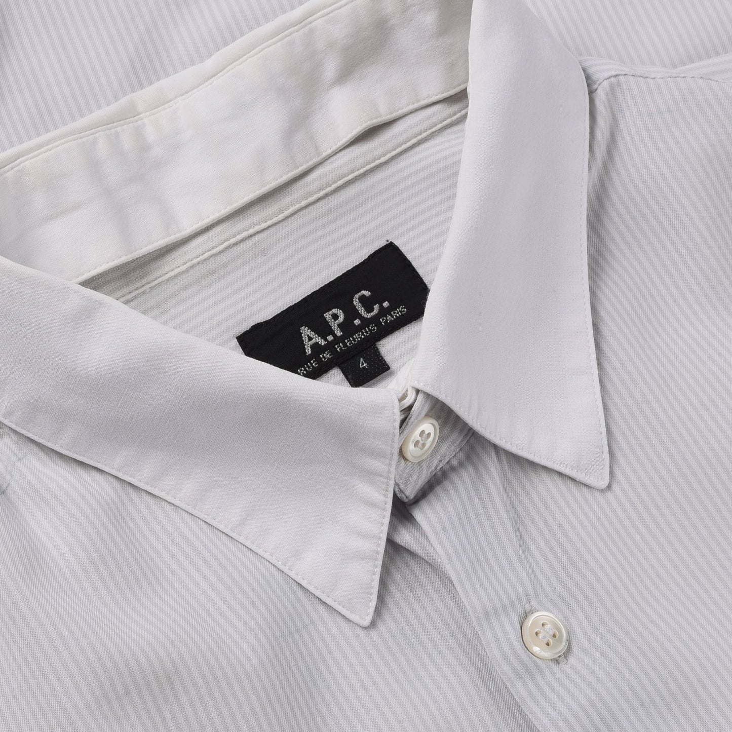 A.P.C. WORK SHIRT - NATURAL STRIPE