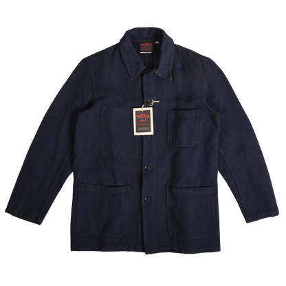 Vétra Workwear Jacket Navy Overdyed Herringbone
