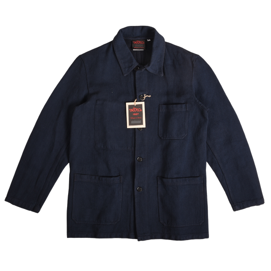 Vétra Workwear Jacket Navy Overdyed Herringbone