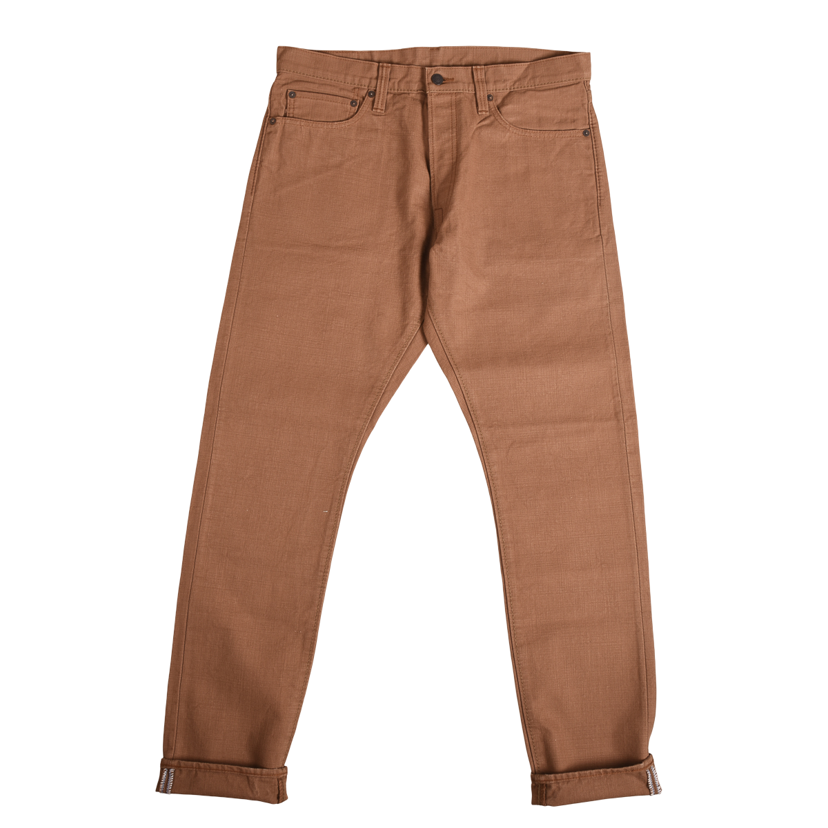 Pure Blue Japan 1175-KH Five Pocket Jean 13.5oz Khaki Duck Canvas