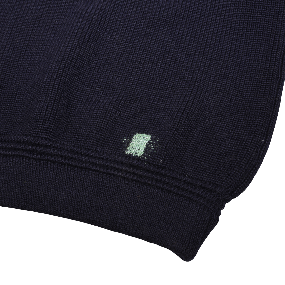 Heimat Wool Sashiko Repaired Navy Sweater