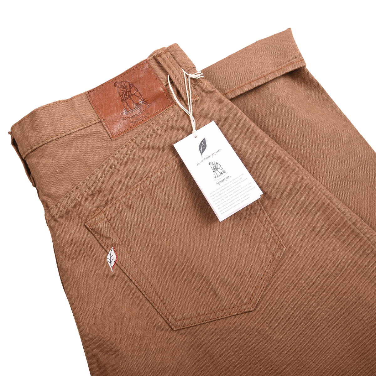 Pure Blue Japan 1175-KH Five Pocket Jean 13.5oz Khaki Duck Canvas