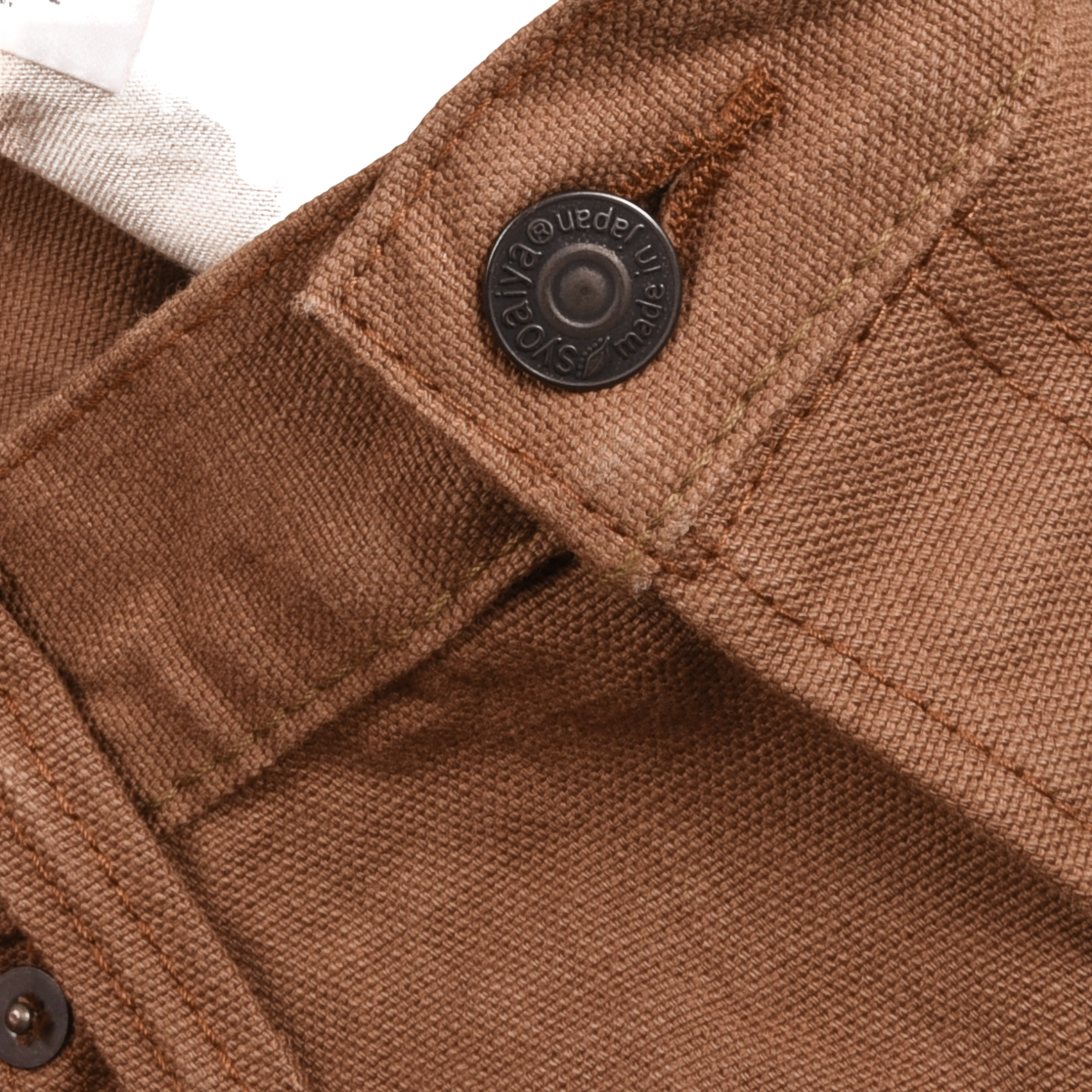 Pure Blue Japan 1175-KH Five Pocket Jean 13.5oz Khaki Duck Canvas