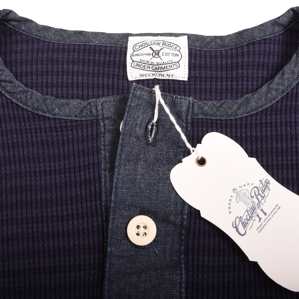 Choctaw Ridge Left Field NYC Heavy Weight  Thermal Henley